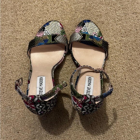 Steve Madden Multicolor Floral Heels - Picture 3 of 6